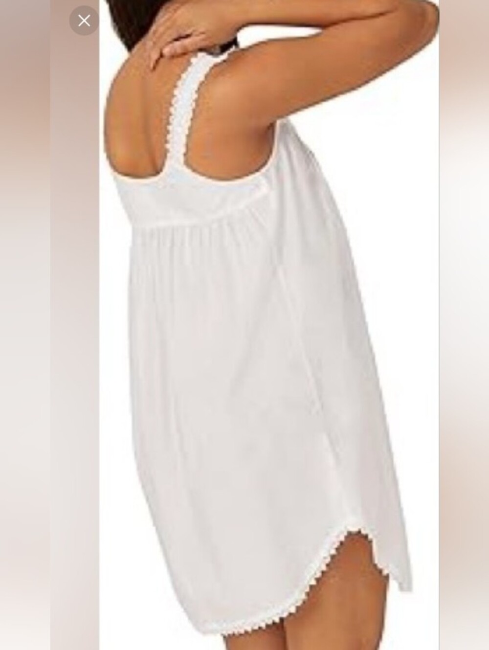 Eileen West Heirloom Dream Chemise Queen Anne Lace White Cottage Boho Nightgown - Picture 2 of 9